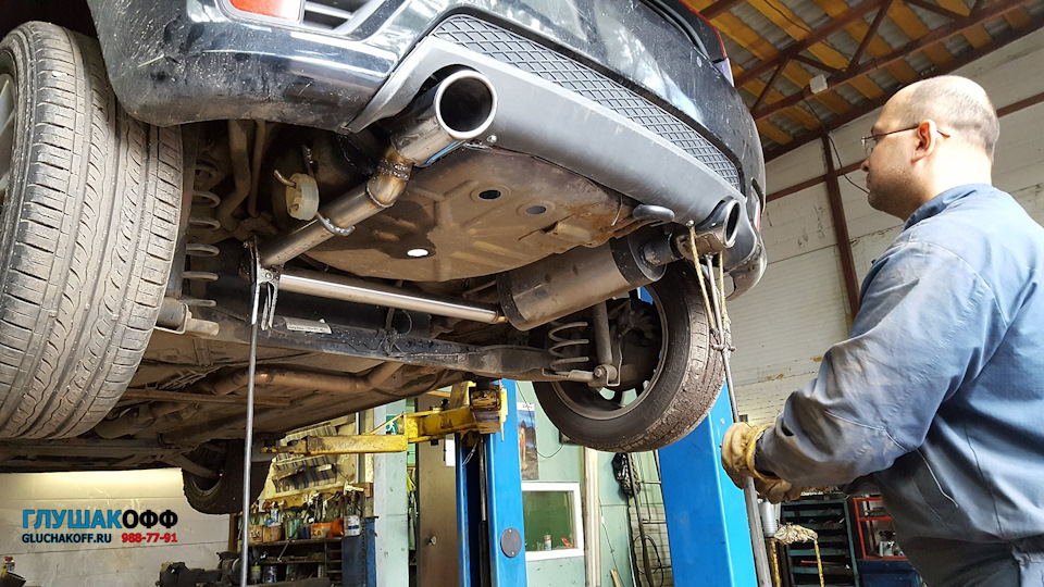 Ford Fiesta — Разводка выхлопа на две стороны — ГлушакоФФ на DRIVE2