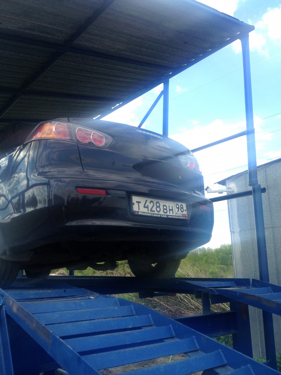 Установка прямотока ч.1 — Mitsubishi Lancer X, 1,8 л, 2008 года ...