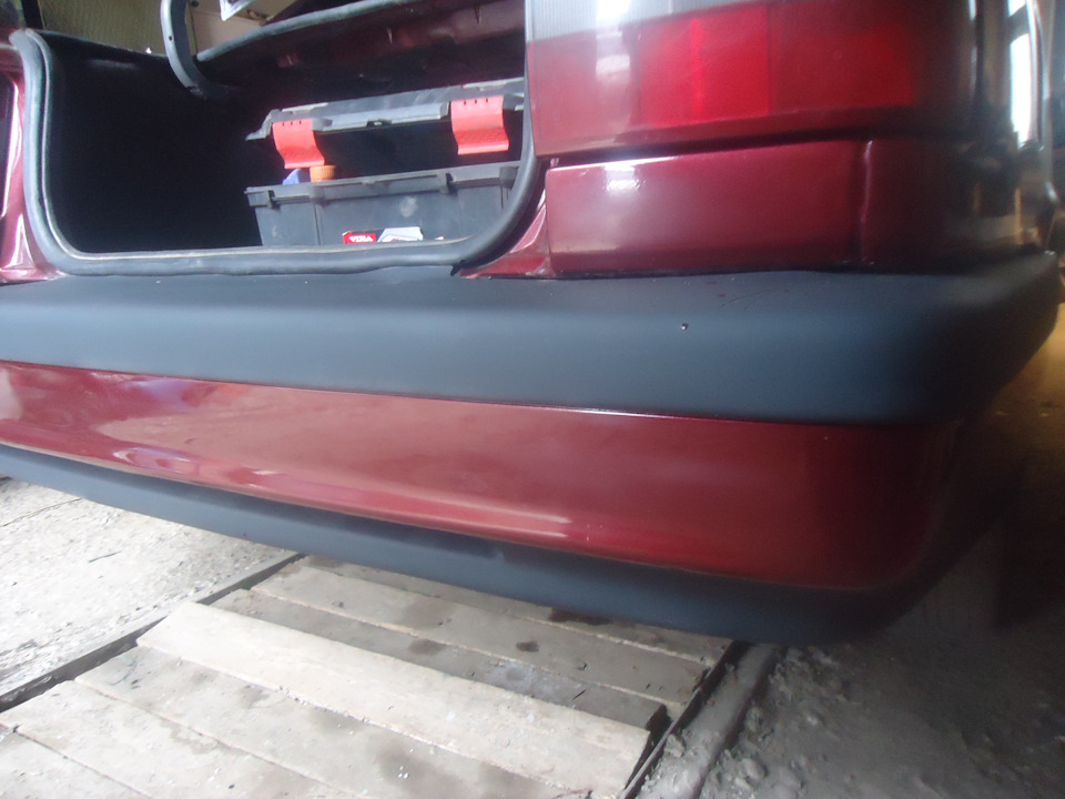 Покраска бампера антигравием — Volvo 850, 2,5 л, 1993 года | тюнинг ...