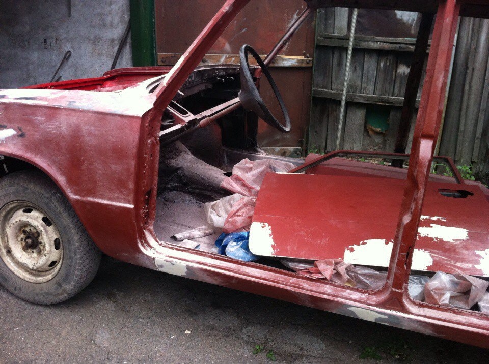 Путь к покраске. Шпаклевание авто. — Lada 2101, 1,2 л, 1974 года ...