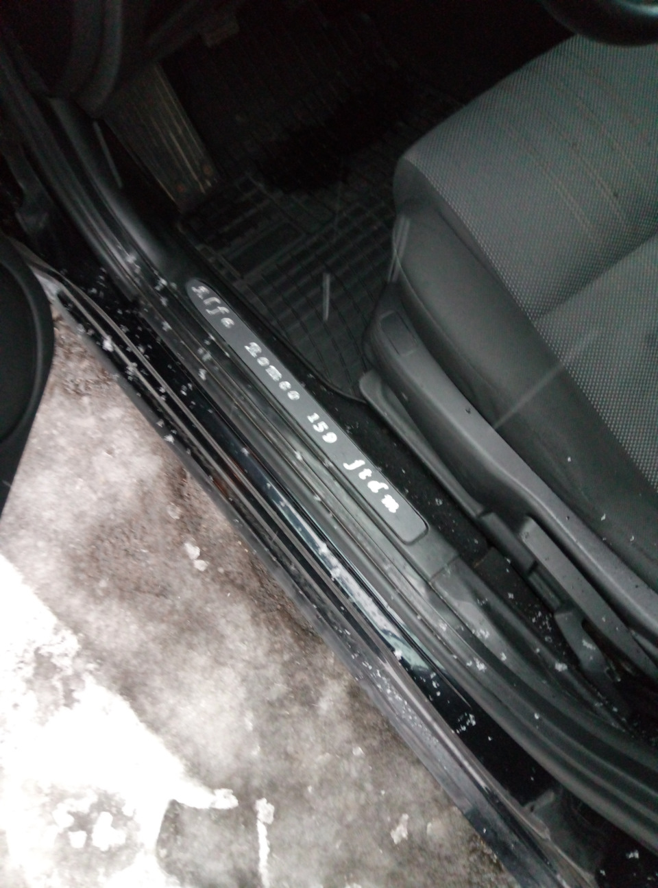 накладки на пороги（самодельные） — Alfa Romeo 159, 1,9 л, 2007 года ...