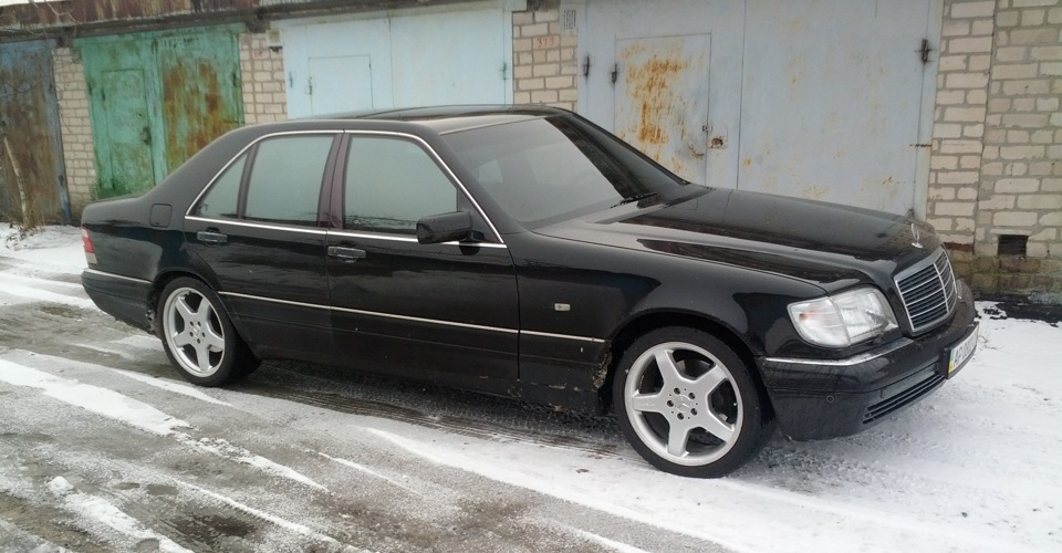 Mercedes w140 на дисках AMG