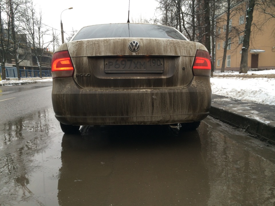 polo sedan грязный