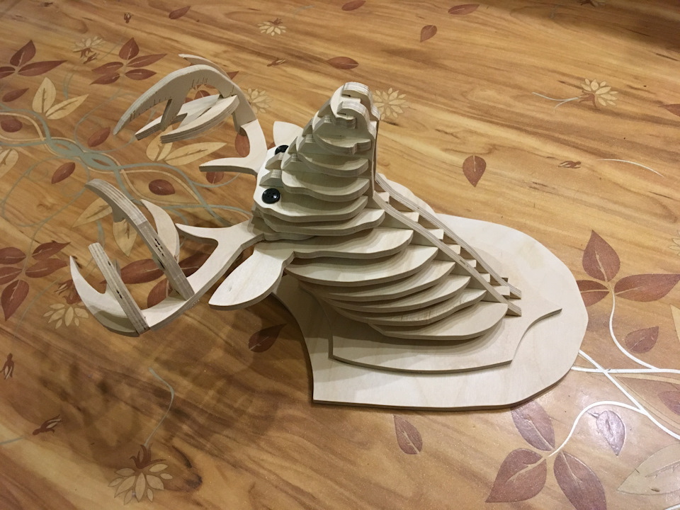3D голова Оленя из Фанеры — Сообщество «Сделай Сам» на DRIVE2