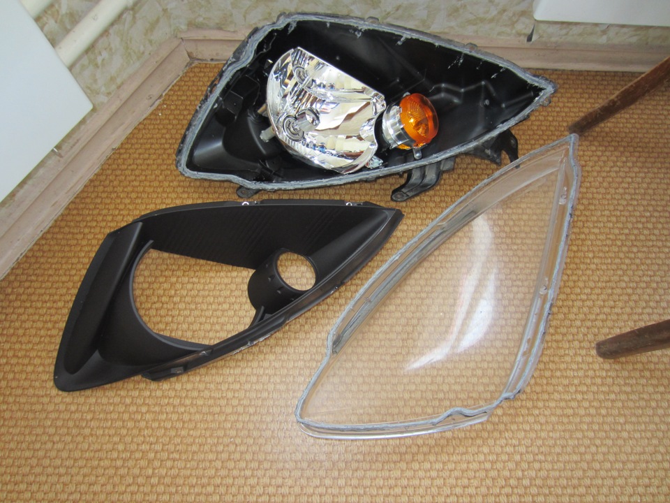 Черные отражатели фар — Mitsubishi Lancer IX, 1,6 л, 2005 года | тюнинг ...