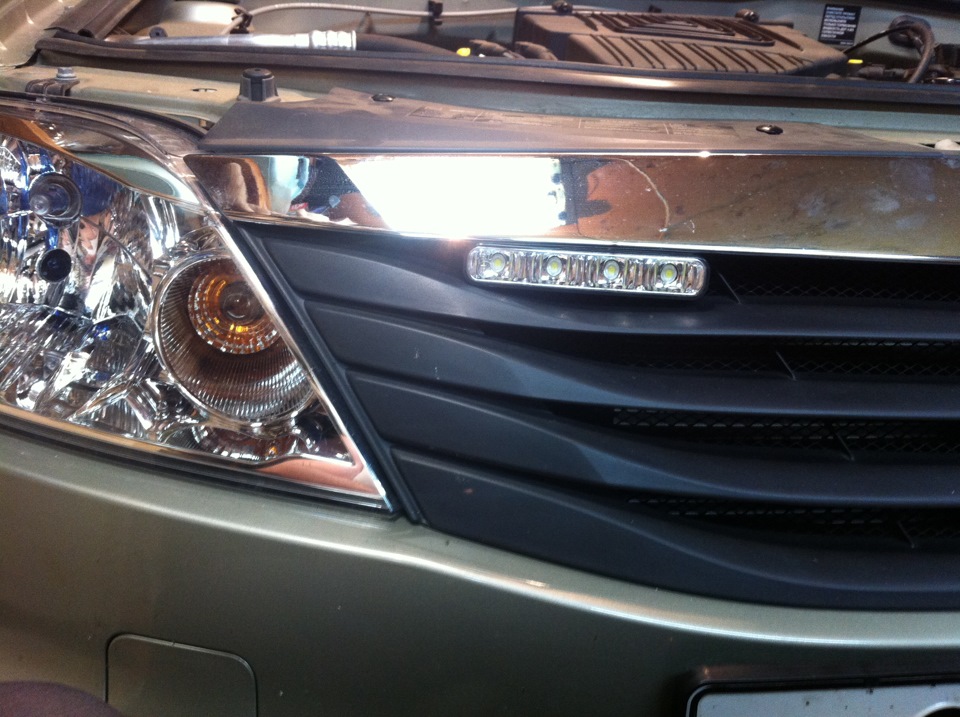Ходовые огни — Renault Logan (1G), 1,6 л, 2013 года | стайлинг | DRIVE2