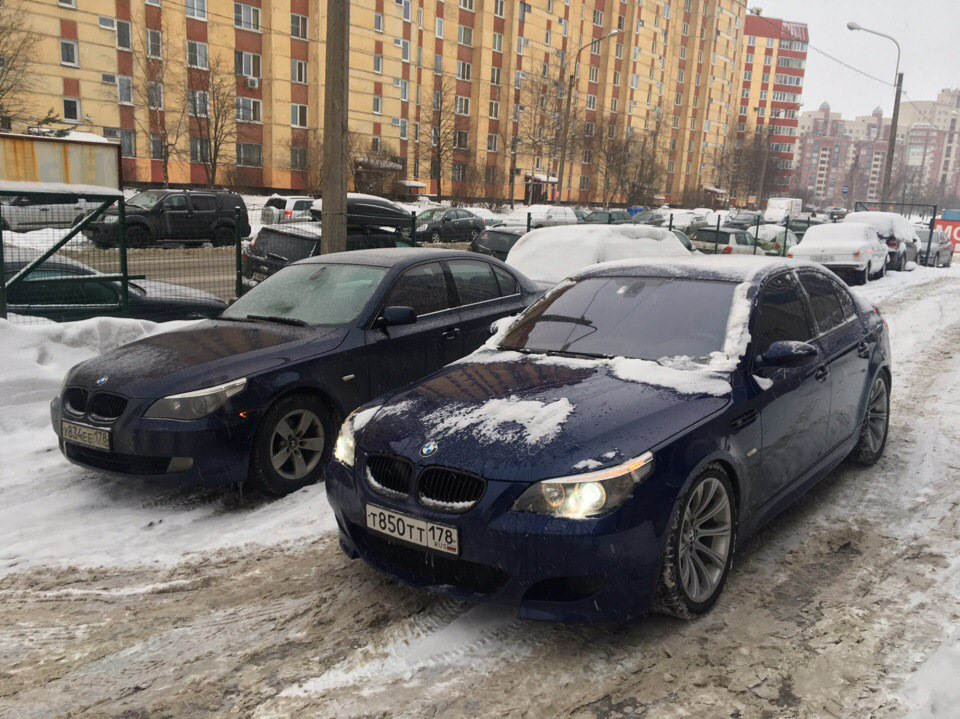 BMW m5 e60 зима