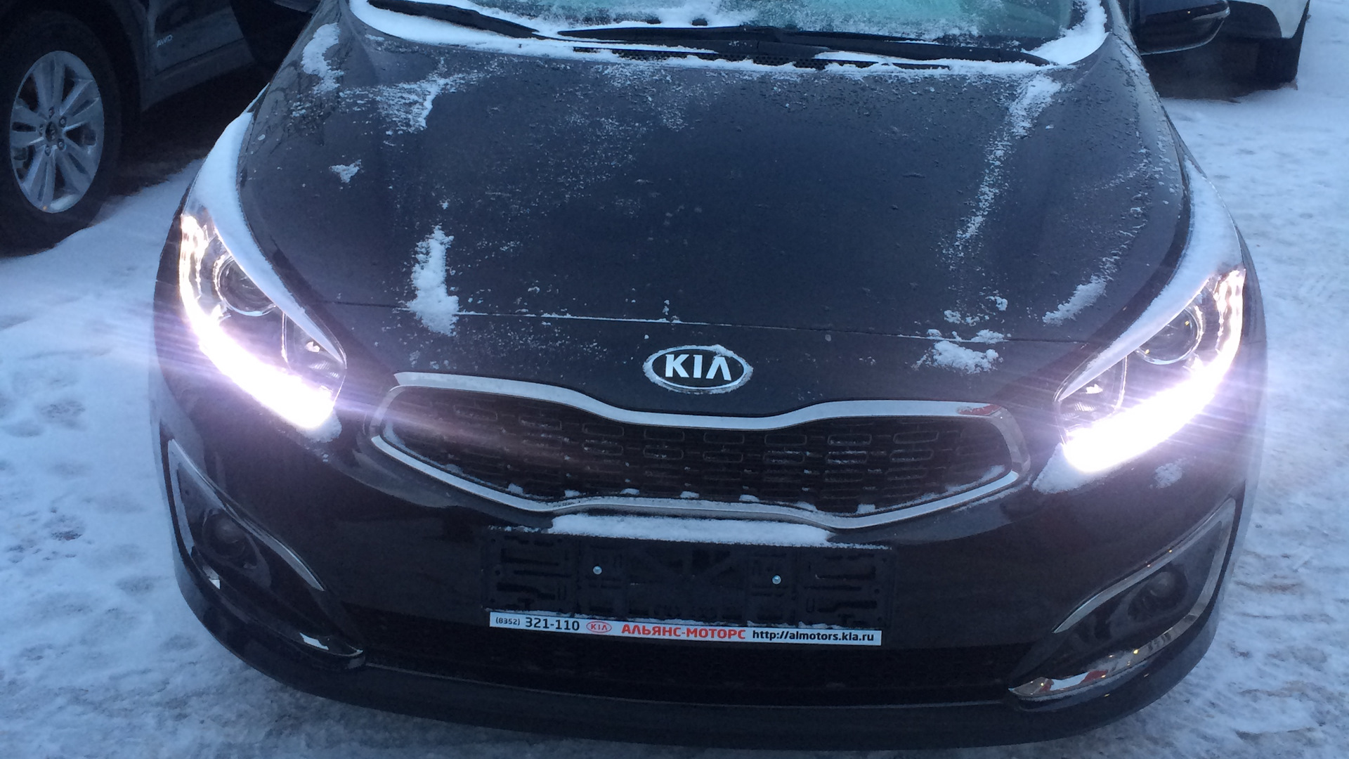 дневные ходовые kia ceed 2