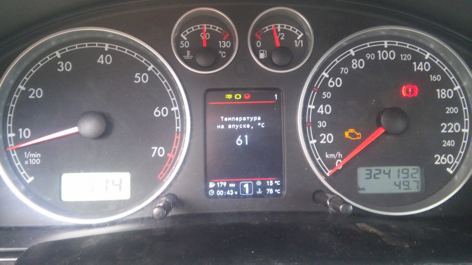 Температура на впуске — Volkswagen Passat B5