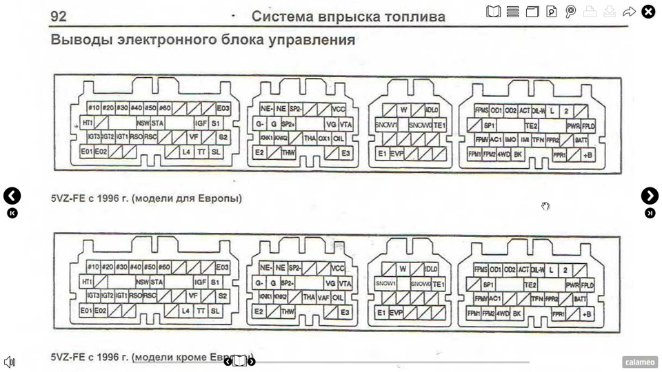 5vz fe схема подключения