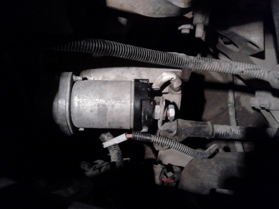 Втягивающее реле стартера. — Lada Калина седан, 1,4 л, 2011 года ...