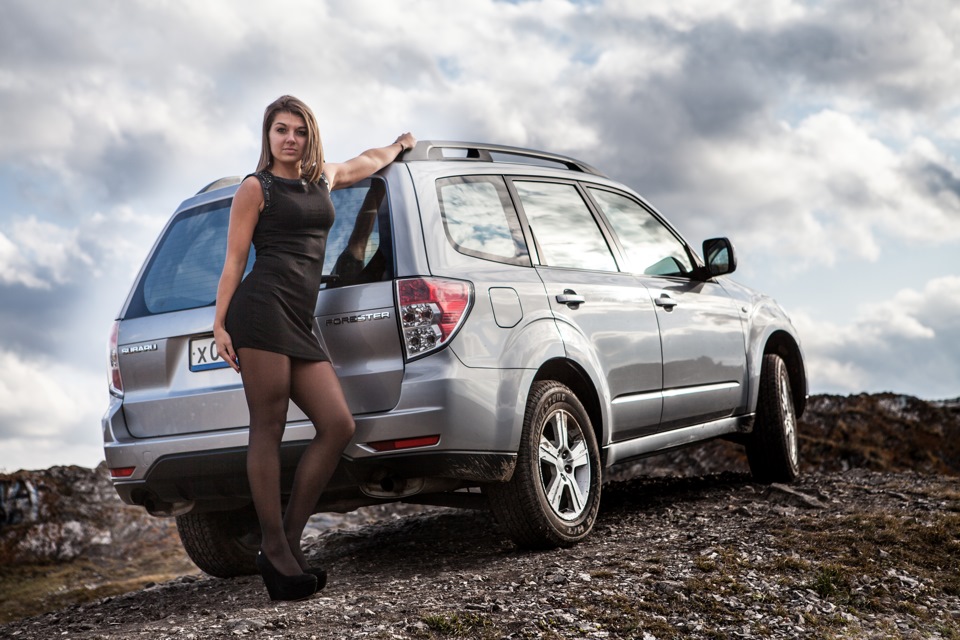 Forester фотосет с девушкой