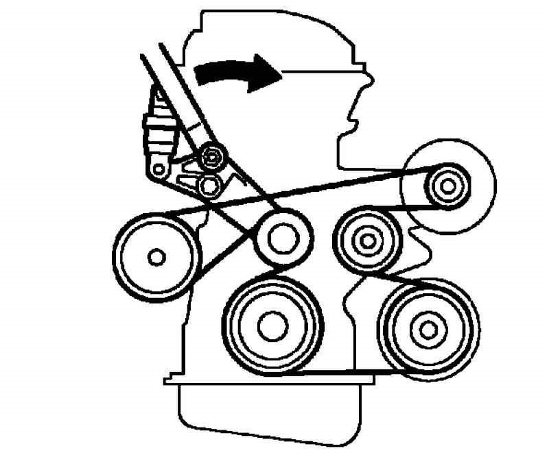 Ремень генератора 2tr fe схема