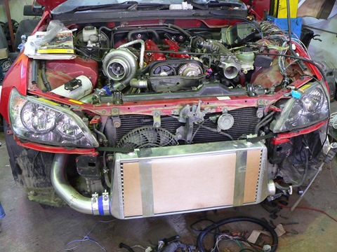 Installed turbine and cooler  - Toyota Altezza 30 L 2003