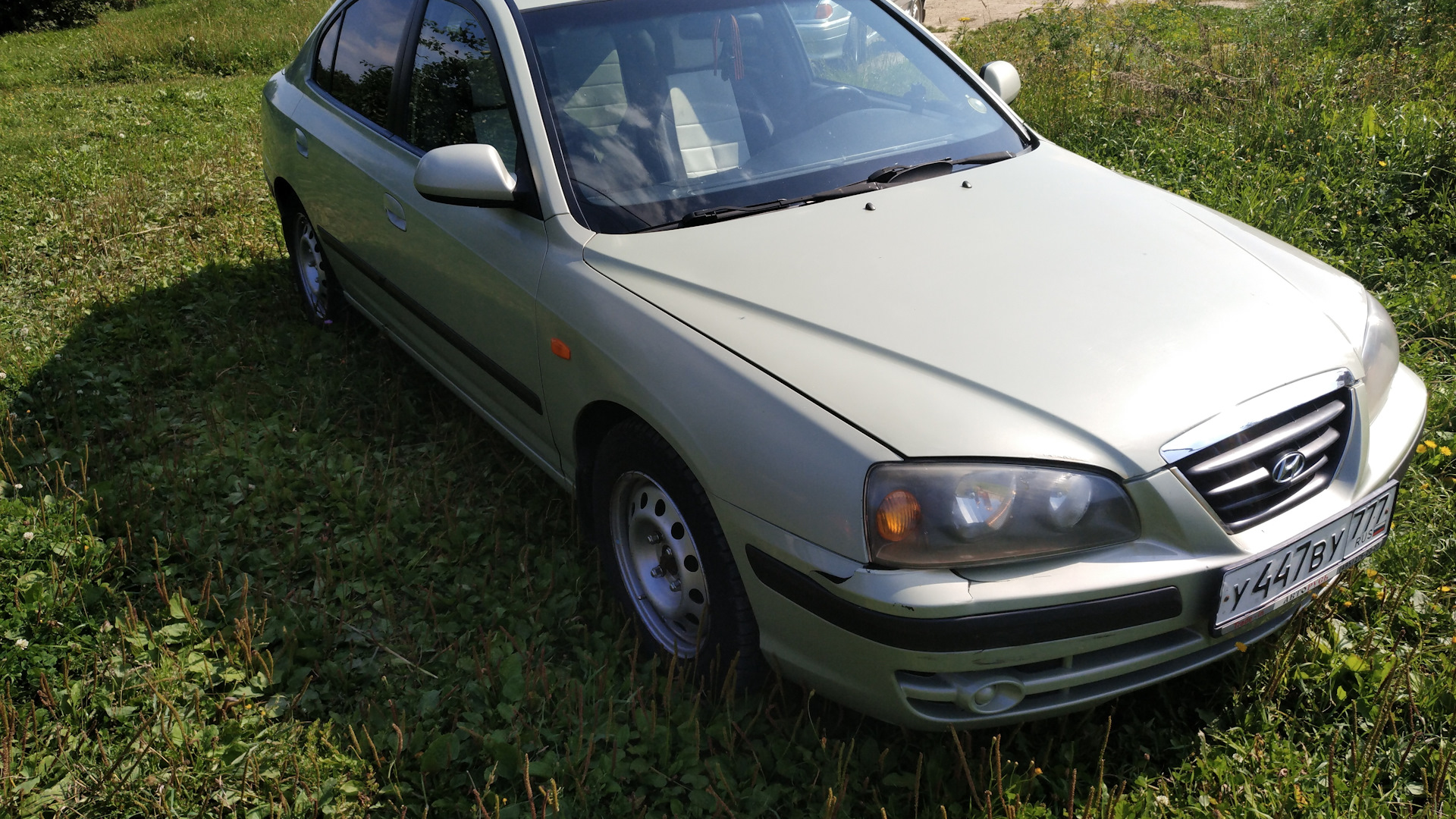 Hyundai Elantra (3G) 1.6 бензиновый 2006 | Серебряно-зеленая Элли на DRIVE2