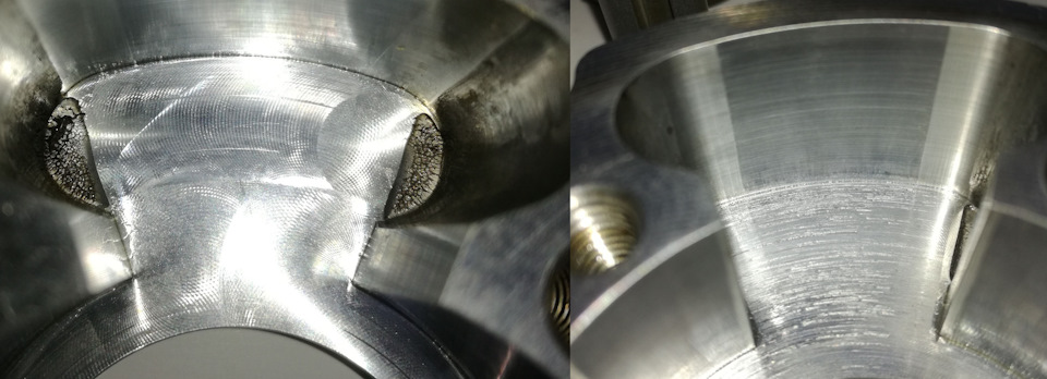 в правой камере есть задиры, а в левой их нет. — KIA Magentis II