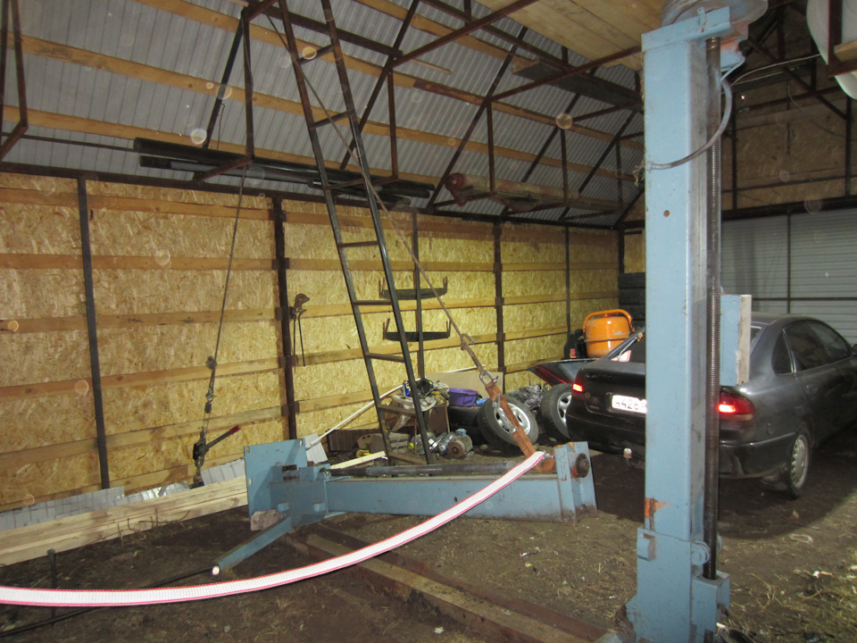 Новости гаража, установка автоподъемника — DRIVE2