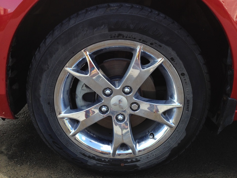 9 Полировка диска — Mitsubishi Lancer X, 2 л, 2007 года | колёсные ...