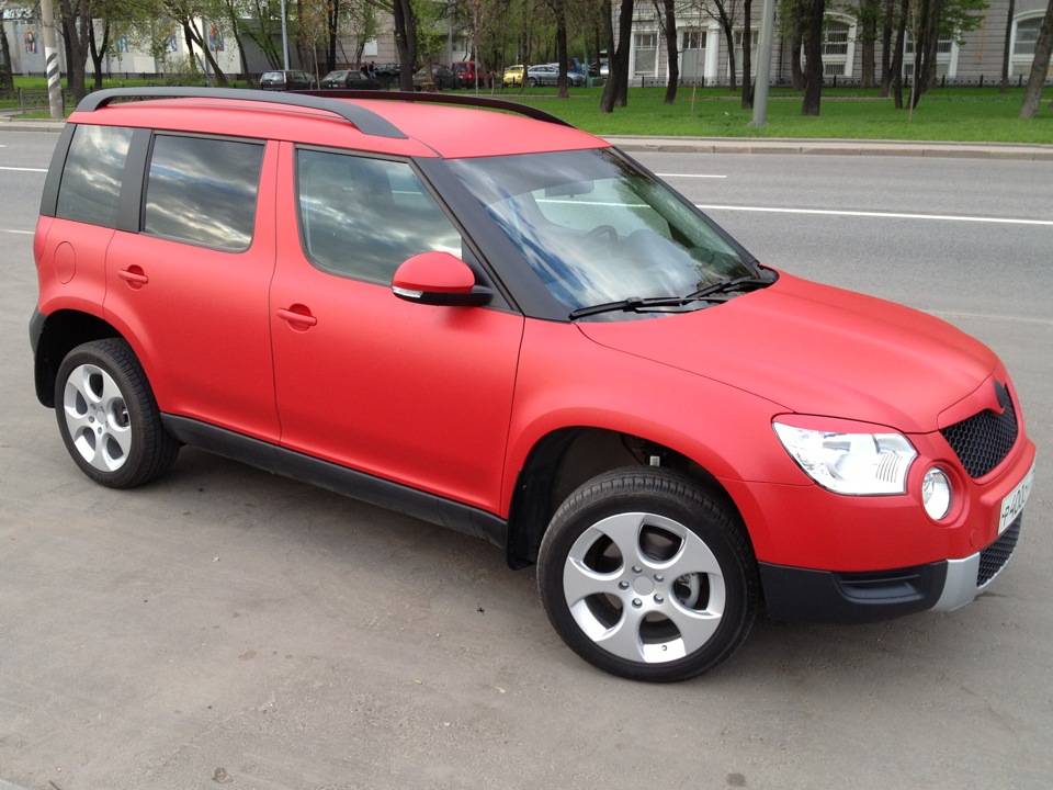 Skoda Yeti матовая пленка