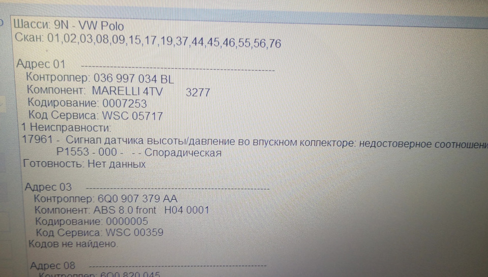 Запчасти на фото: 6Q0907379. Фото в бортжурнале Volkswagen Polo Mk4