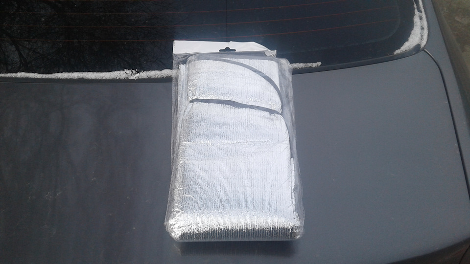 Накидка на лобовое от наледи и снега. — KIA Rio (3G), 1,4 л, 2015 года ...