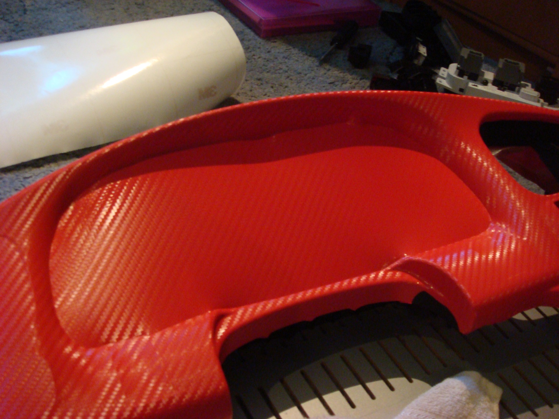 Обтяжка панели 3-D карбоном (часть3) — KIA Spectra, 1,6 л, 2008 года ...