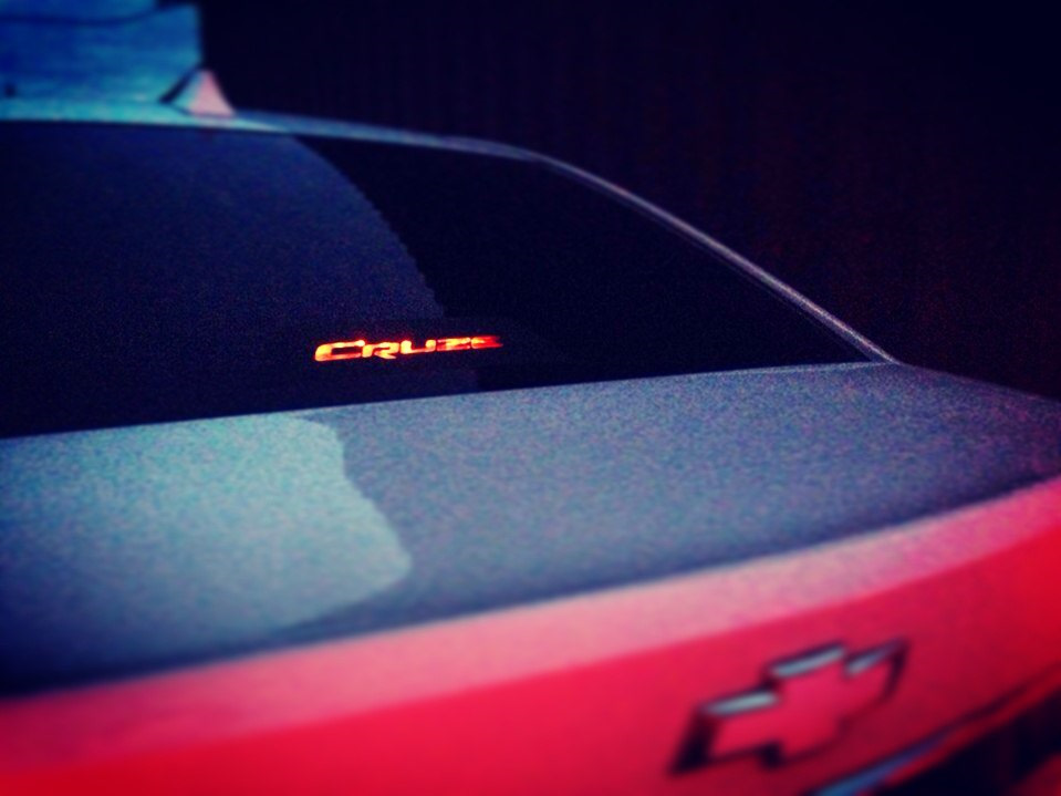 Наклейка на стоп сигнал "Cruze" — Chevrolet Cruze (1G), 1,8 л, 2010 ...