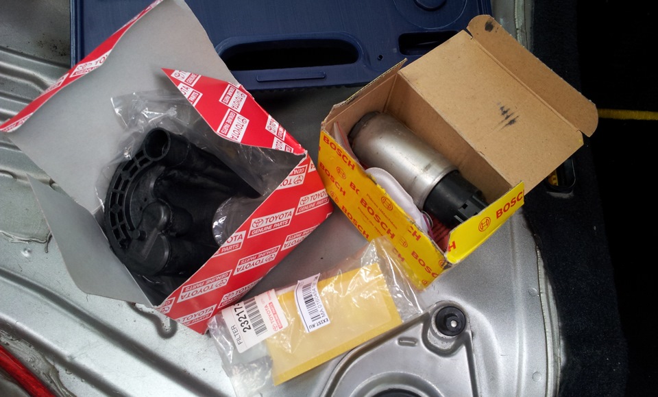 Замена фильтров бензонасоса. — Toyota Altezza, 2 л, 1999 года | своими ...