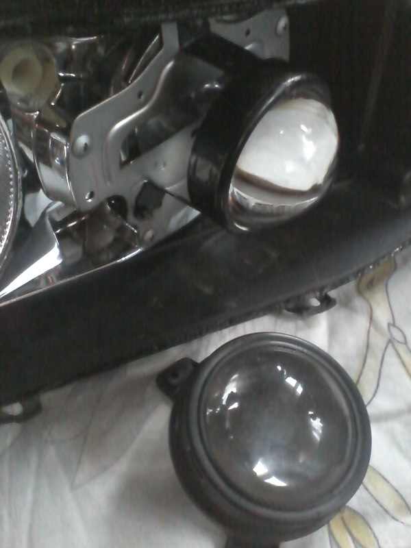 Поменял отражатель и линзу в фаре, брал от десятошных прошпротов ...