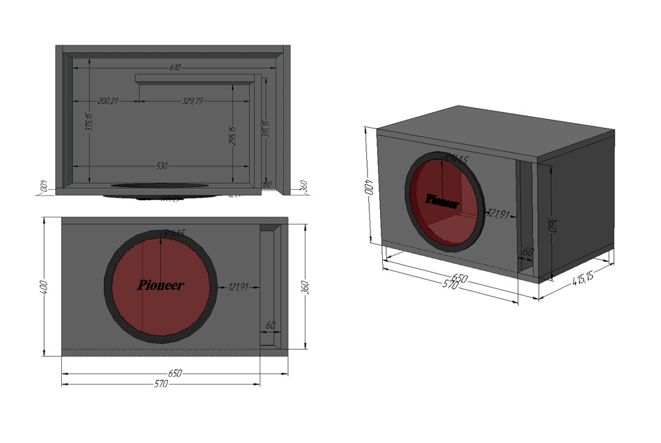 Infinity reference 1270 короб чертеж