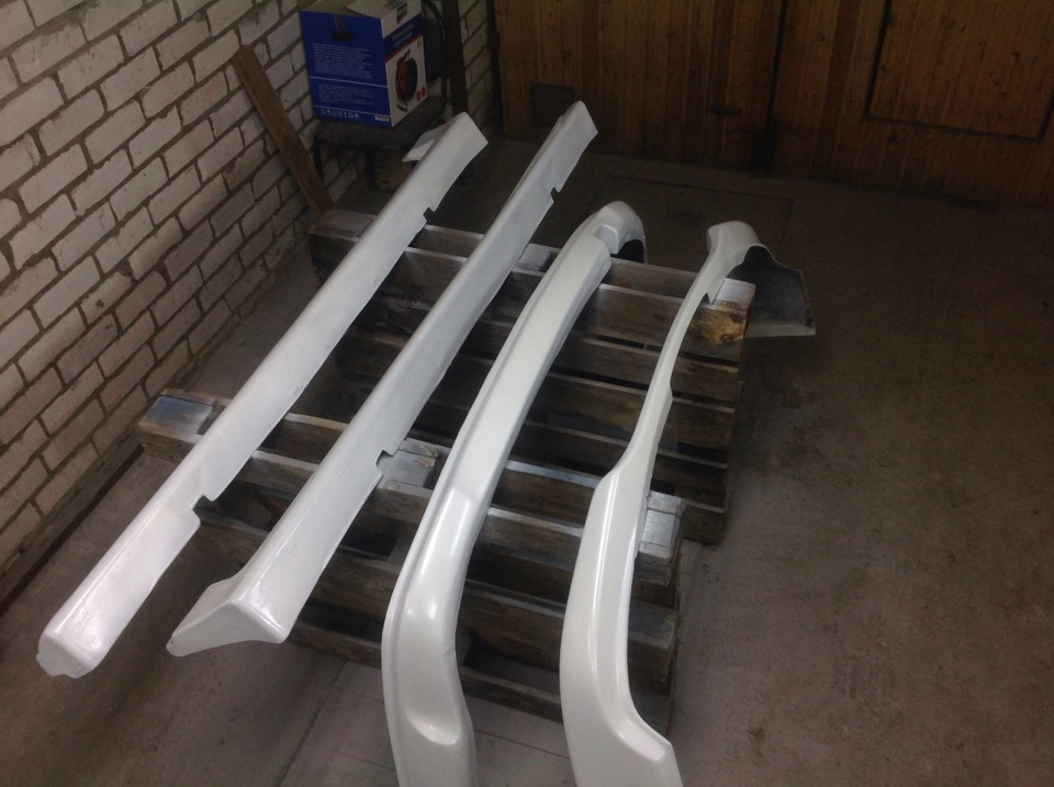 10) Покраска обвесов своими руками. — Toyota Mark II Qualis, 2,5 л ...