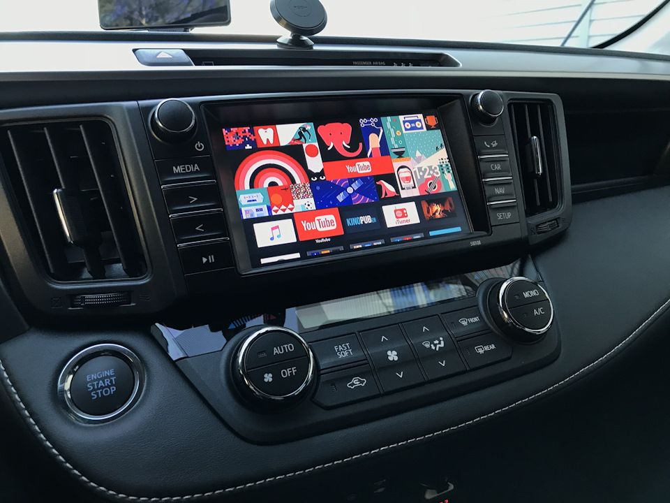 Ютюб работает очень хорошо! Контент на любой вкус;) — Toyota RAV4 (IV)