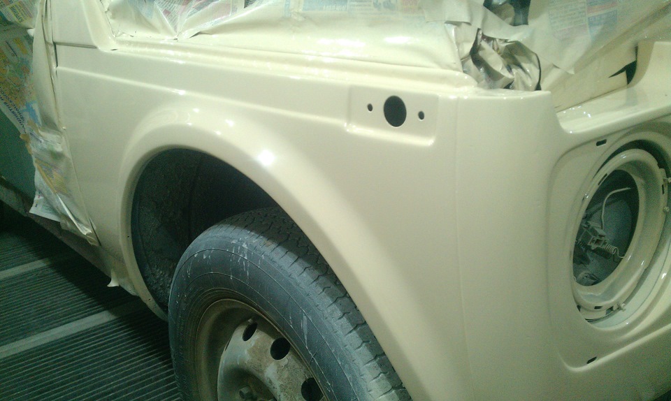 Покрасил морду — Нива Лаура, 1,7 л, 2004 года | своими руками | DRIVE2