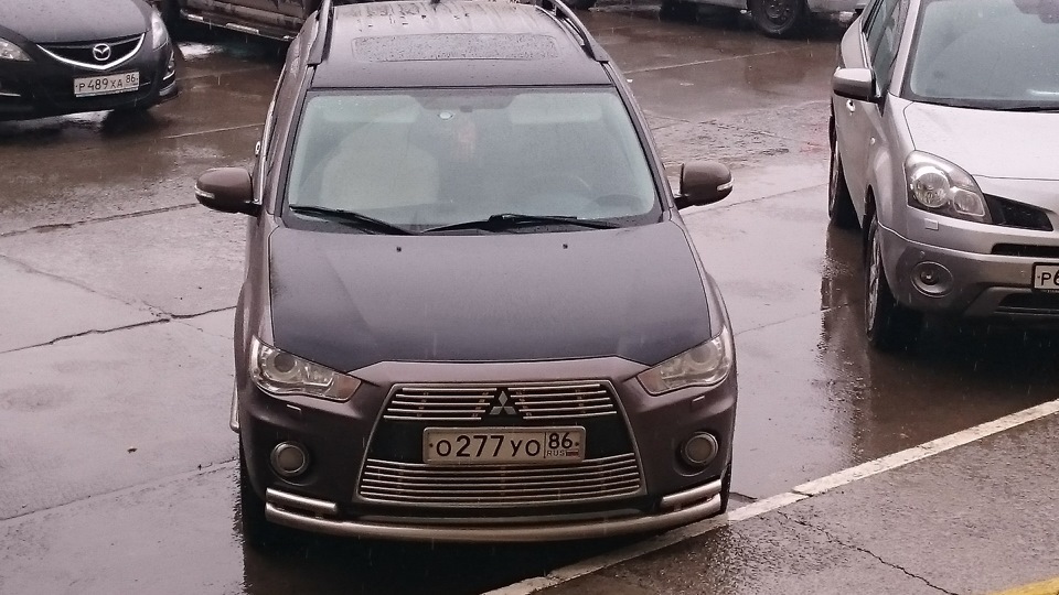 Решетки радиатора — Mitsubishi Outlander XL, 3 л, 2012 года | стайлинг ...