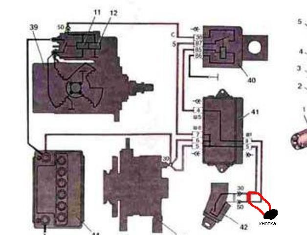 Схема стартера ваз 2108