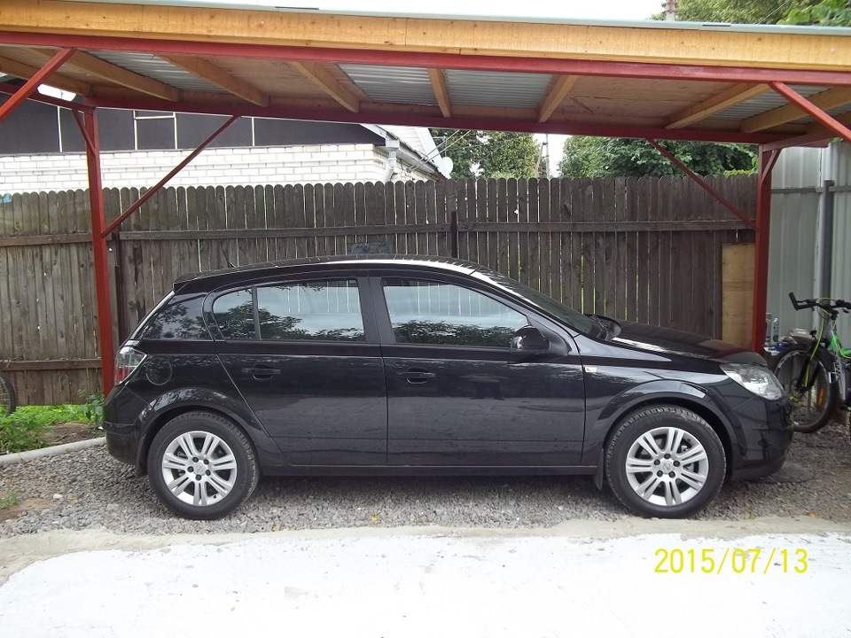 Поменял авто.с красного на черный. — Opel Astra H, 1,6 л, 2007 года ...
