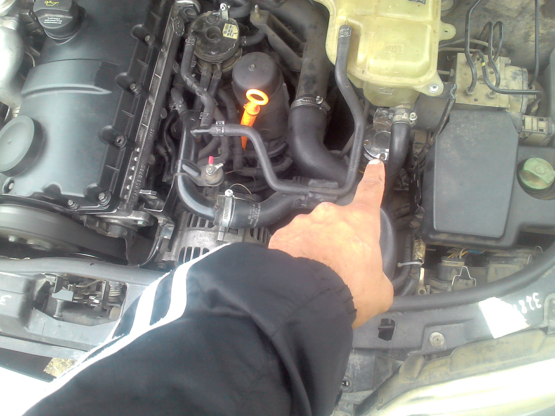 Пневмосигнал, перенос, ресивер. — Audi A4 Avant (B5), 1,9 л, 2001 года ...