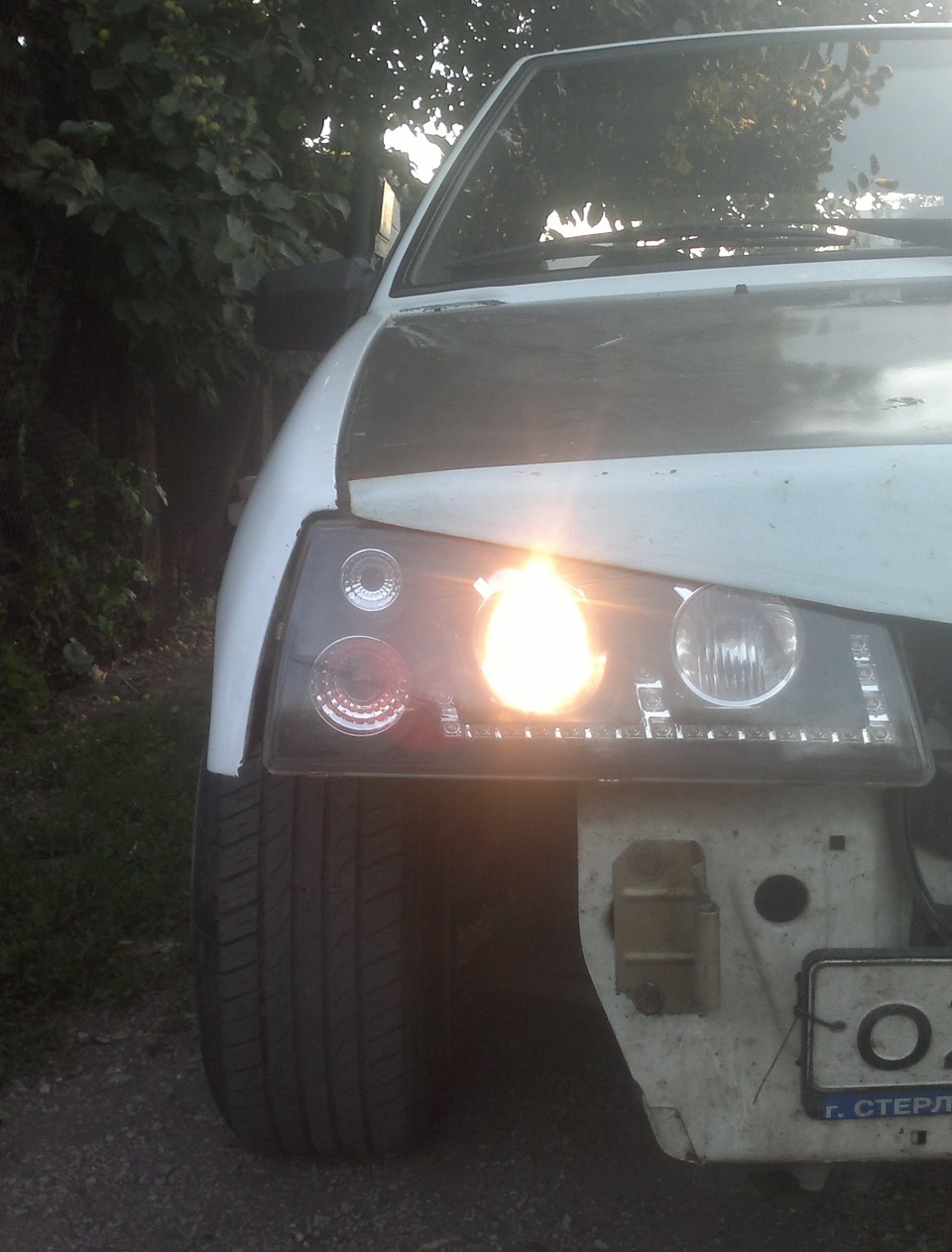 "Щадящее" подключение "Ангельских глазок" — LADA 21083, 1,5 л., 2007 ...