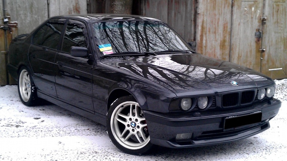 Накладки на фары (реснички) BMW E34 (ровные) (под покраску) - 4265-00