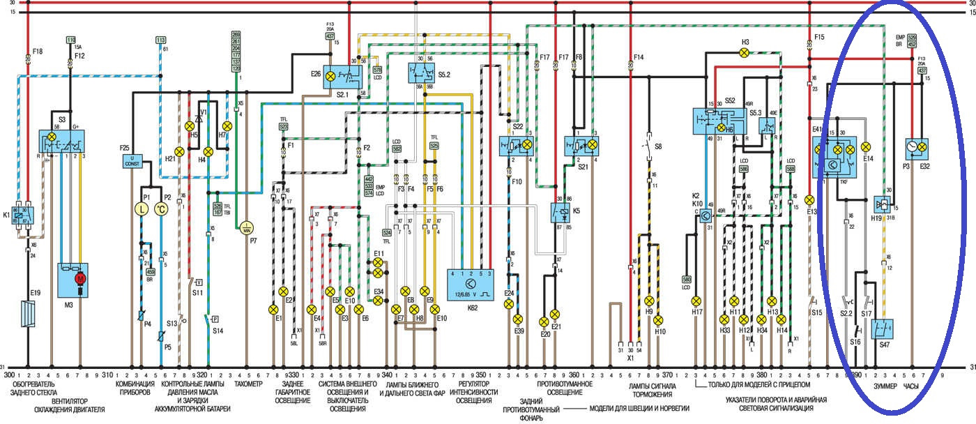 Электрические схемы опель кадетт