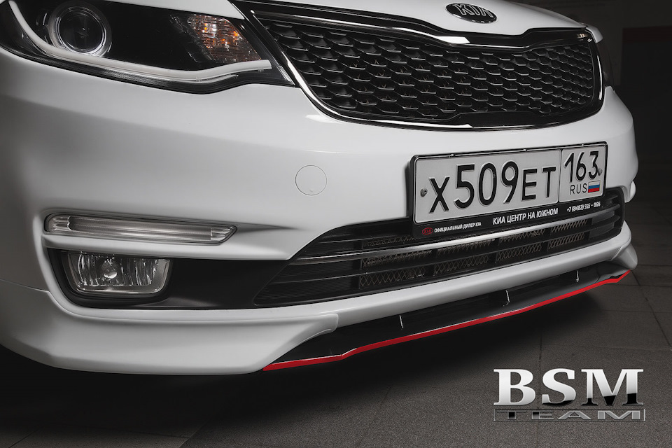 Юбка, жабры и диффузор на Kia Rio 3 — BSM Team на DRIVE2