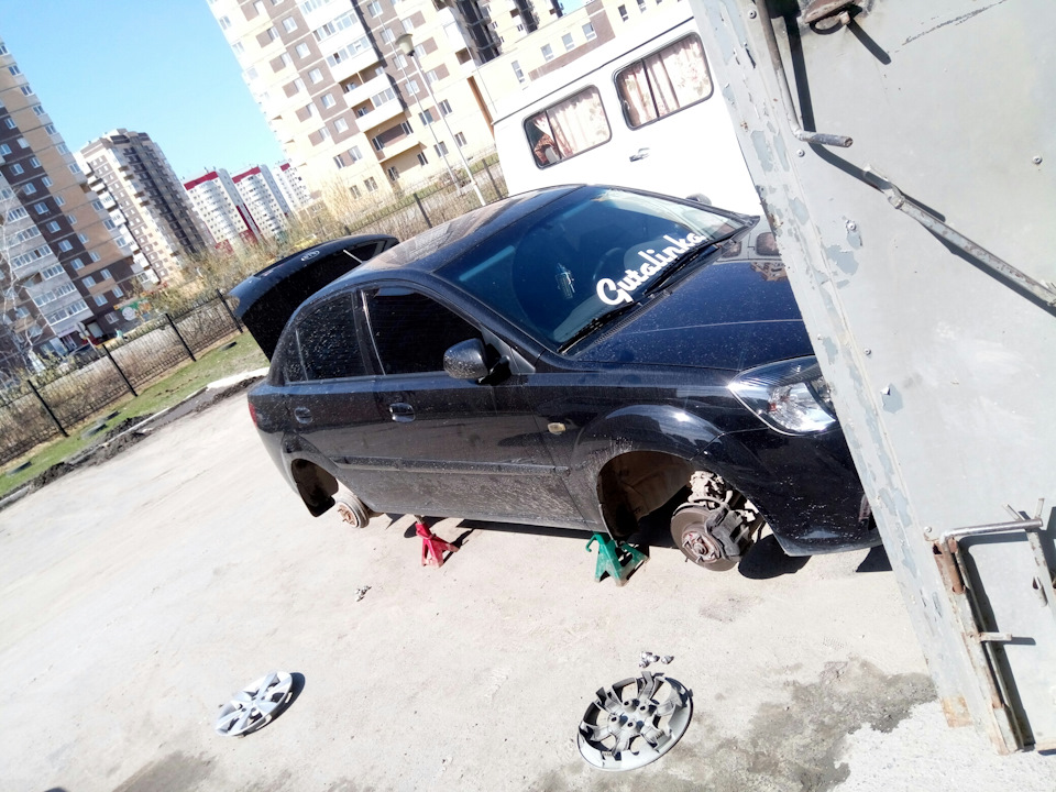 Покраска штампов — KIA Rio (2G), 1,4 л, 2010 года | колёсные диски | DRIVE2