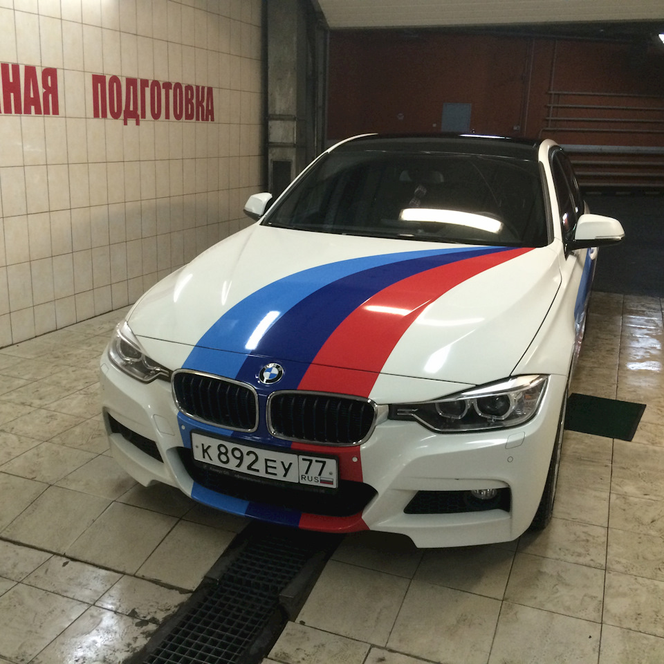 Предзимняя мойка и устранение скрипа колодок — BMW 3 series (F30), 3 л,  2014 года | мойка | DRIVE2