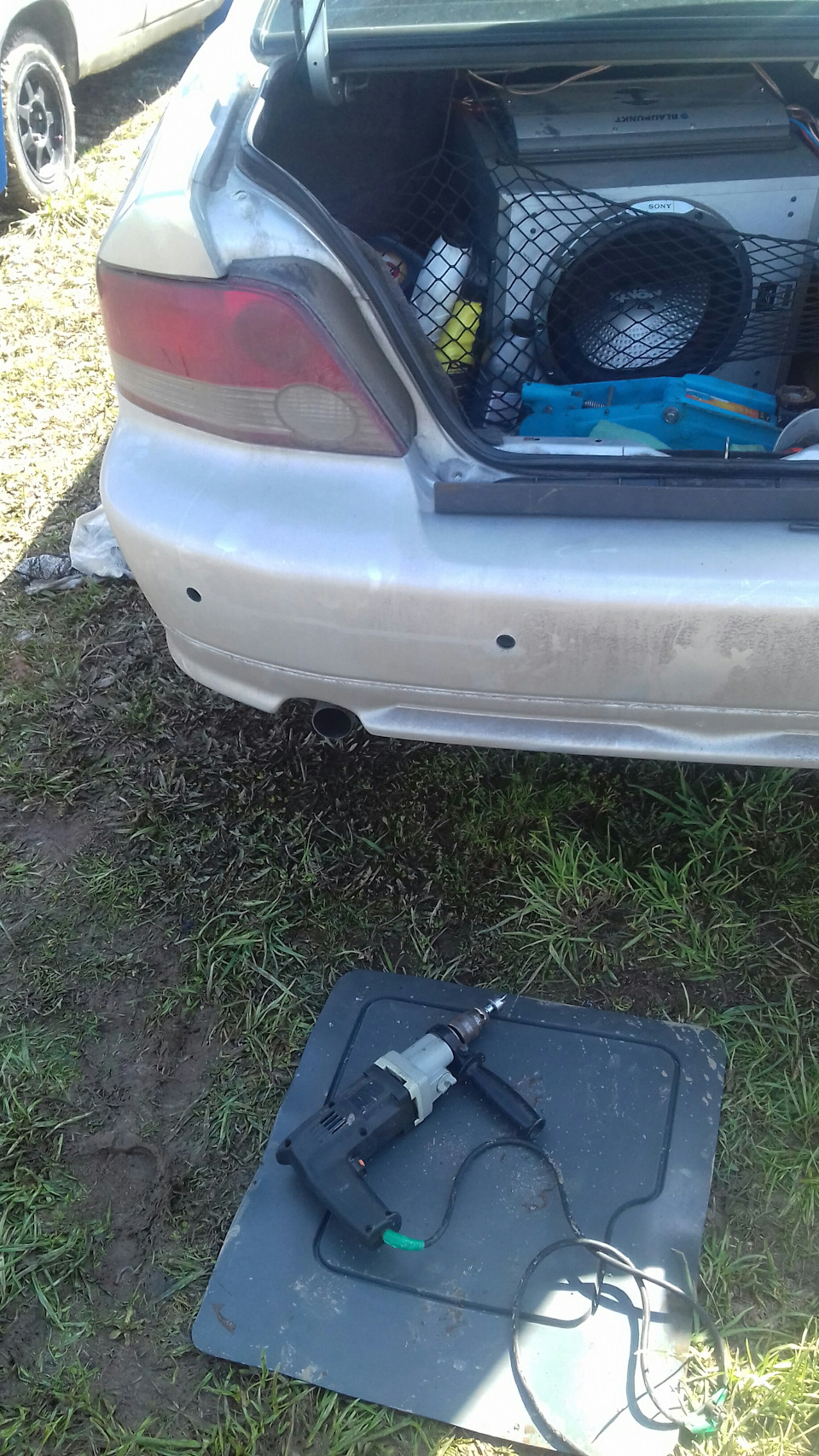 Парктроники. Установка — Mitsubishi Galant (8G), 2,4 л, 2003 года ...