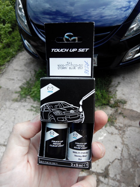 90007771235J КРАСКА + ЛАК /TUP, STORMY BLUE MAZDA | Запчасти на DRIVE2