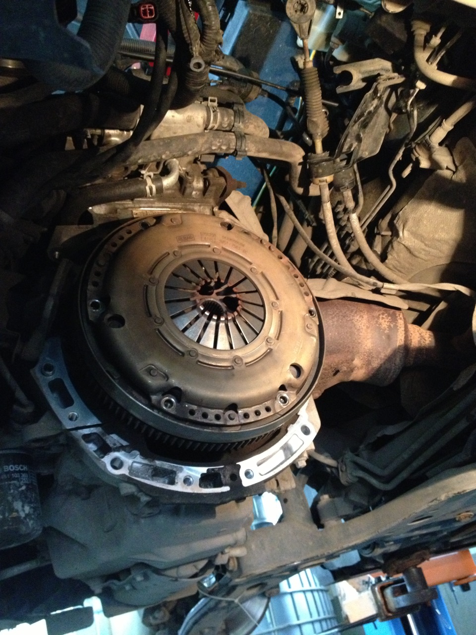 Ford Focus 2 Сцепление снять замена ремонт Форд Фокус 2
