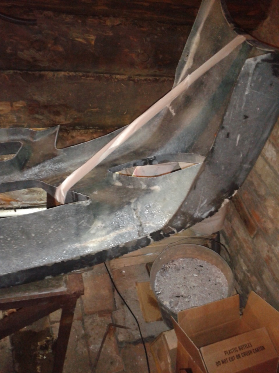 Ремонт бампера стекловолокном — Hyundai Accent (2G), 1,5 л, 2007 года ...