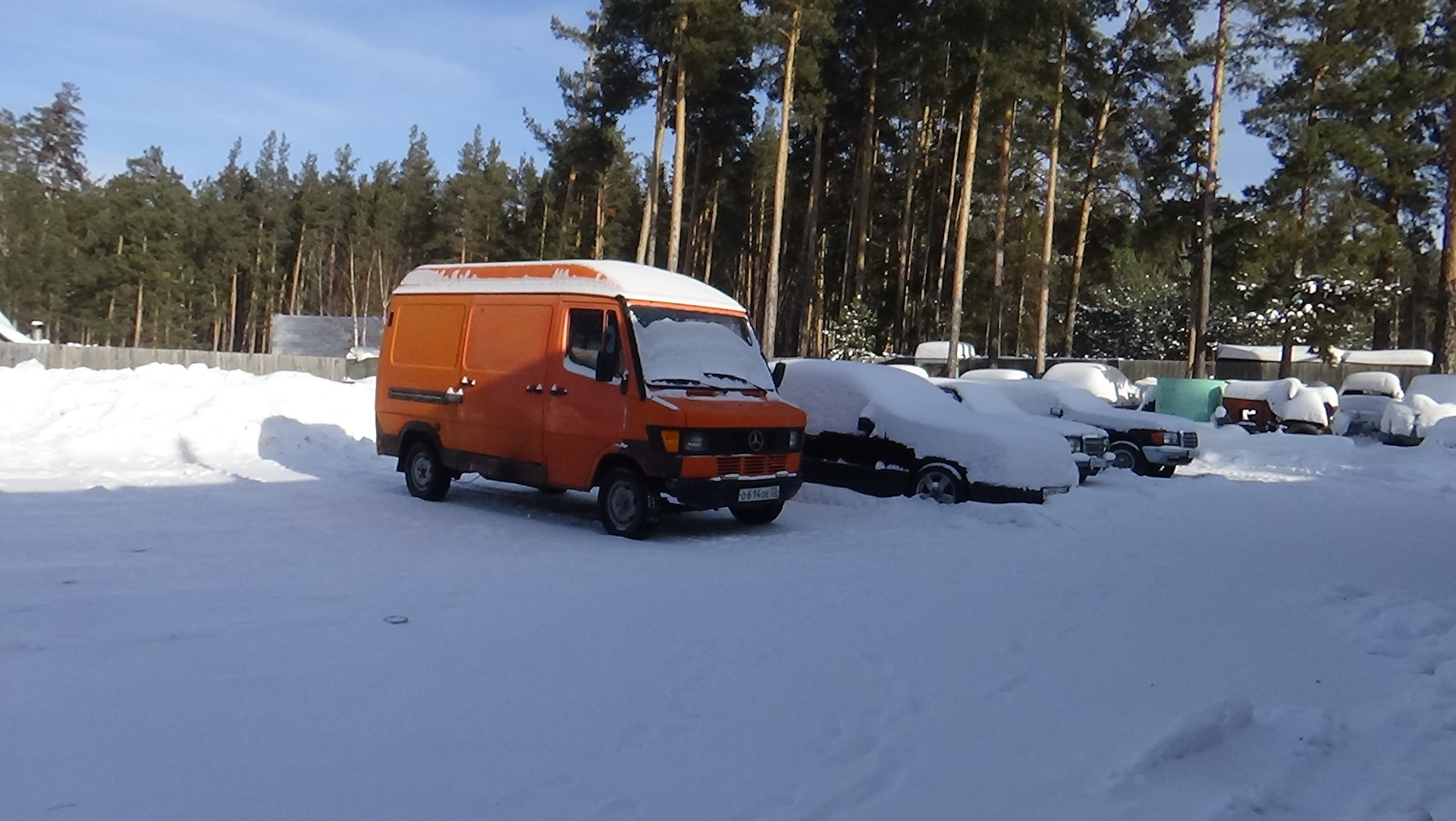 Заводим мерседес в мороз