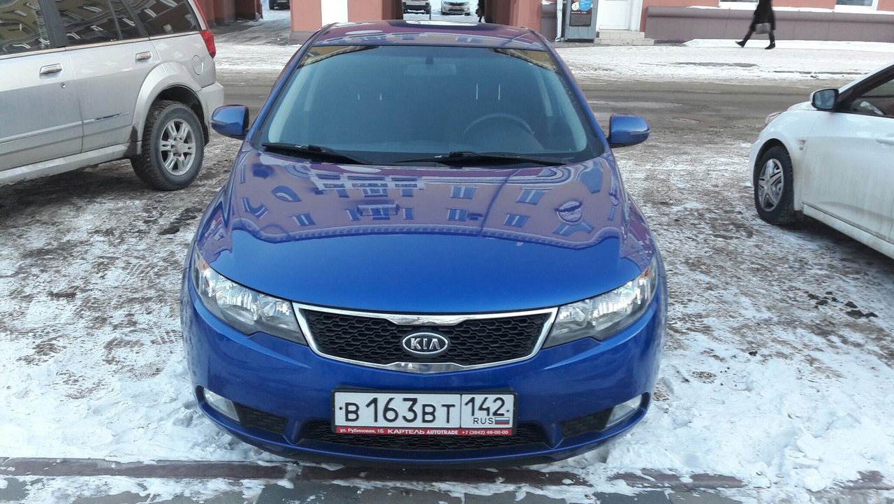 KIA Cerato (2G) 1.6 бензиновый 2011 | 1.6 МТ Синий LUXE на DRIVE2