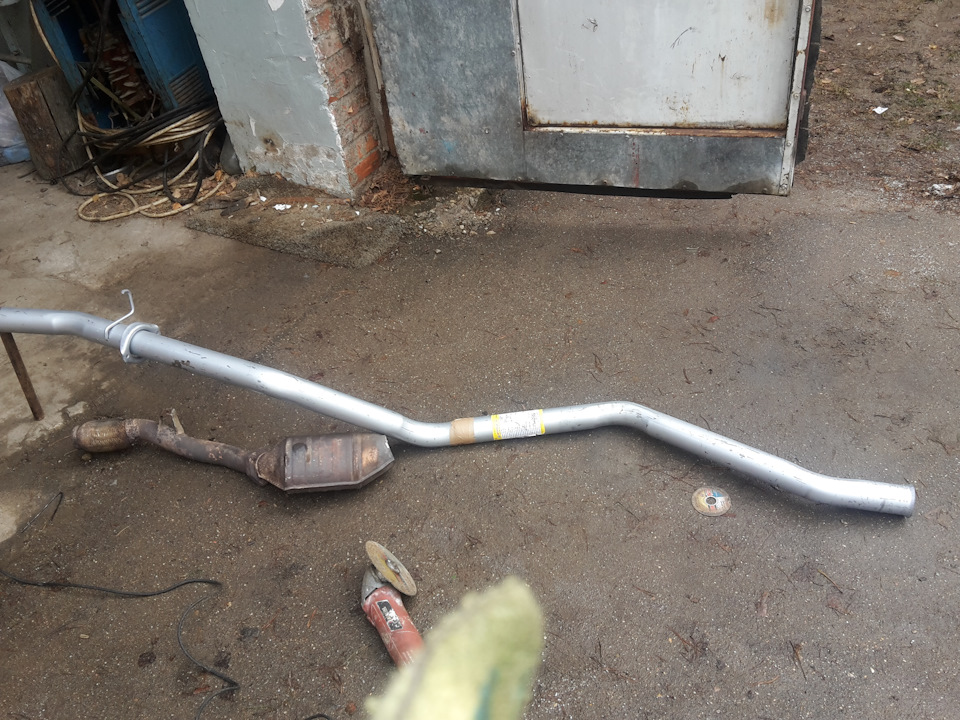 Даунпайп своими руками — Volkswagen Passat B5, 1,8 л, 1999 года ...